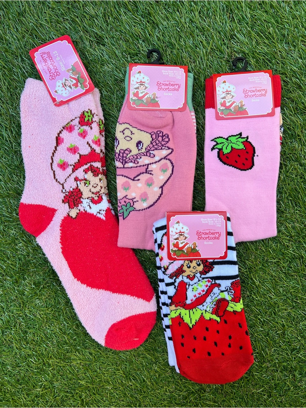 Strawberry Shortcake Crew Sock Set 4pk